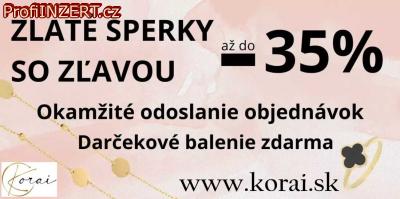 Obrázek k inzerátu: Veľké zľavy na zlaté šperky zo 14k zlata Korai Obrázek k inzerátu: Veľké zľavy na zlaté šperky zo 14k zlata Korai