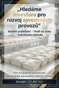 Obrázek k inzerátu Hledáme investora – rozvoj zavedených provozů