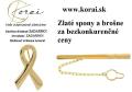 Obrázek k inzerátu Zlaté kravatové spony a brošne Korai