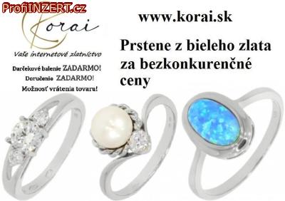 Obr�zek k inzer�tu: Kr�sne prstene z bieleho zlata Korai