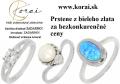 Obr�zek k inzer�tu Kr�sne prstene z bieleho zlata Korai